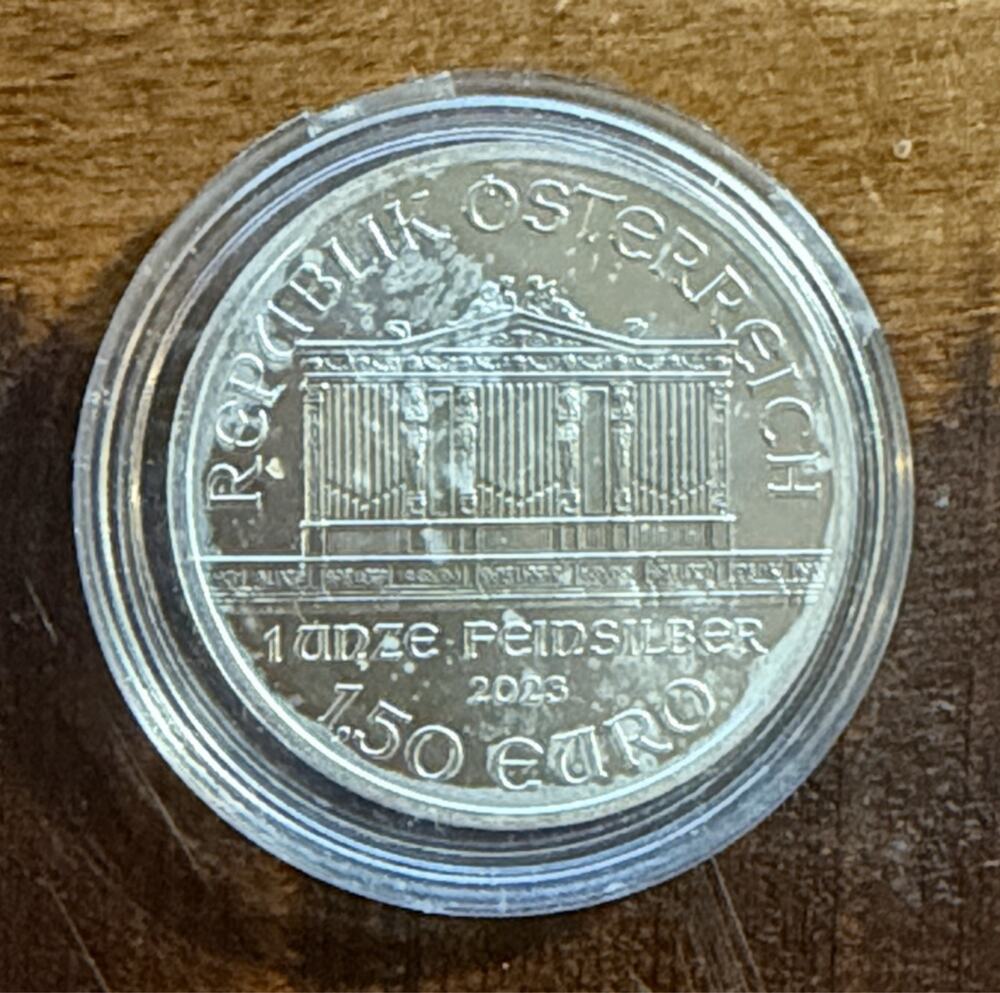 2023 Austria 1.5 Euro Vienna Philharmonic 1 oz .999 Fine Silver Coin